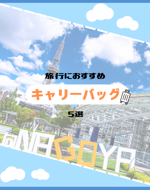 楽天市場から厳選！旅行におすすめのキャリーバッグ5選